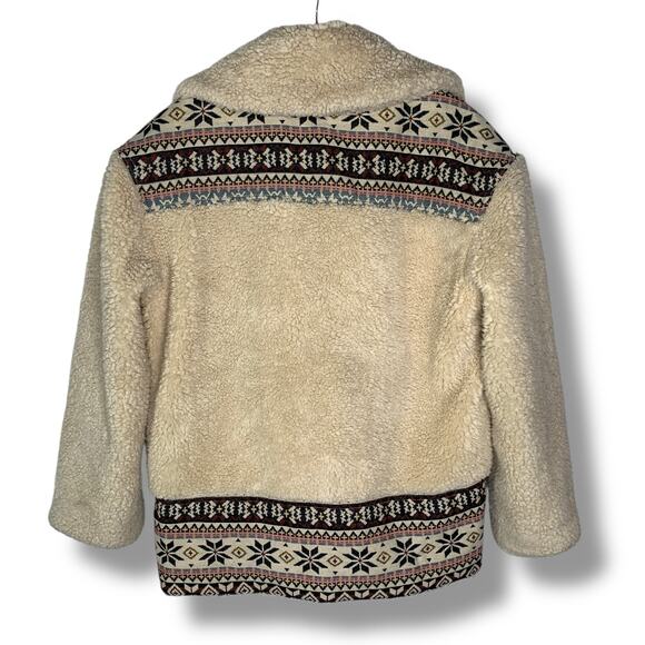 Free People Oh My Teddy Nordic Sherpa Fleece Coat Fits a medium - Picture 4 of 9